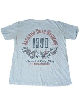 Hollister White Crewneck Tee with Black Logo